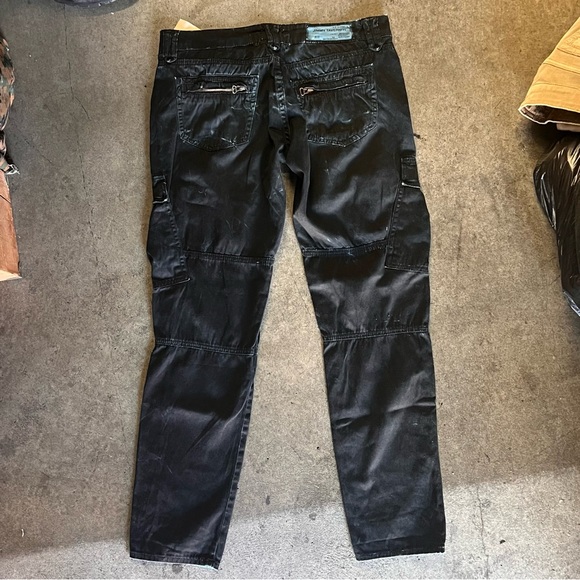 DESIGNER RARE Black and blue Jimmy Taverniti cargo pants, deadstock from 2011 - Picture 3 of 4